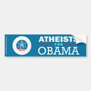 Atheisten für Obama Autoaufkleber