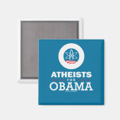 Atheisten für Obama Magnet (Vorderseite/Rückseite)