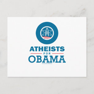 Atheisten für Obama Postkarte