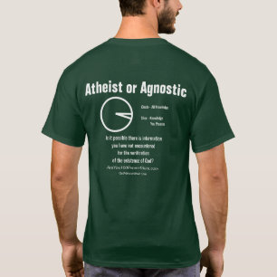 Atheistisch oder agnostisch T-Shirt