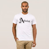 Atheistische angepasste T T-Shirt (Vorne ganz)
