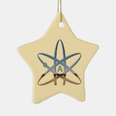 Atheistische Atom-Stern-Verzierung Keramikornament (Rechts)