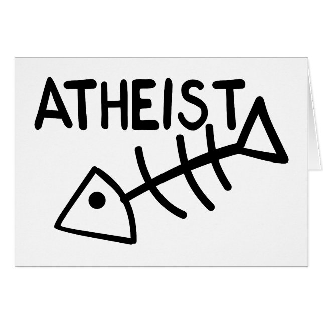 Atheistische Fische (Vorderseite (Horizontal))