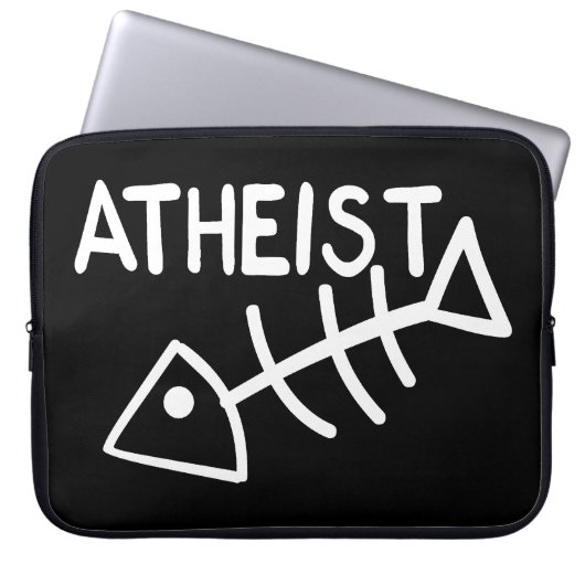 Atheistische Fische Laptopschutzhülle (Vorderseite)