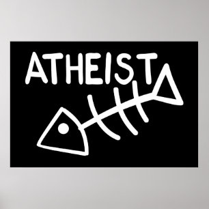 Atheistische Fische Poster