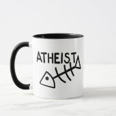 Atheistische Fische Tasse (Links)