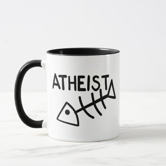Atheistische Fische Tasse (Links)