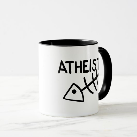 Atheistische Fische Tasse (VorderseiteRechts)