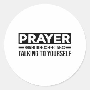 Atheistische Redewendungen   atheismskeptische Ges Runder Aufkleber