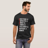 Atheistische Religionswissenschaft Agnostische Ske T-Shirt (Vorne ganz)