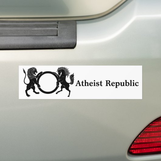 Atheistische Republik Autoaufkleber (Auf Auto)