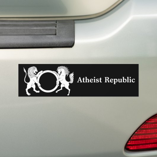 Atheistische Republik Autoaufkleber (Auf Auto)