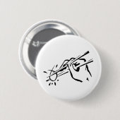 Atheistische Sushi! (ichthys) Button (Vorne & Hinten)