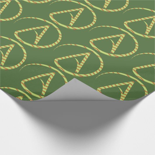 Atheistische Symbol-Feriengeschenk-Verpackung Geschenkpapier (Ecke)