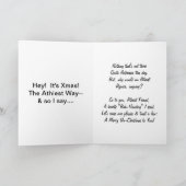 Atheistische Weihnachtskarte Feiertagskarte (Innenseite)
