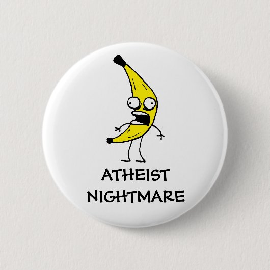 Atheistischer Albtraum Button (Vorderseite)