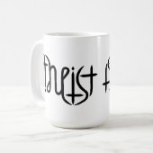 Atheistischer Ambigram - Vorlage Kaffeetasse (Vorderseite Links)