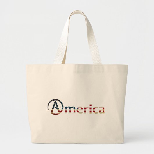 Atheistischer Amerikaner Jumbo Stoffbeutel (Vorne)