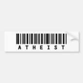 Atheistischer Bar-Code Autoaufkleber (Vorne)