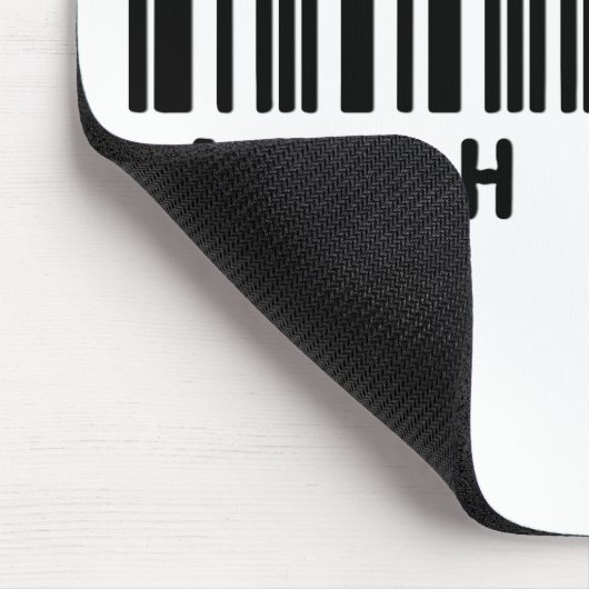 Atheistischer Bar-Code Mousepad (Ecke)