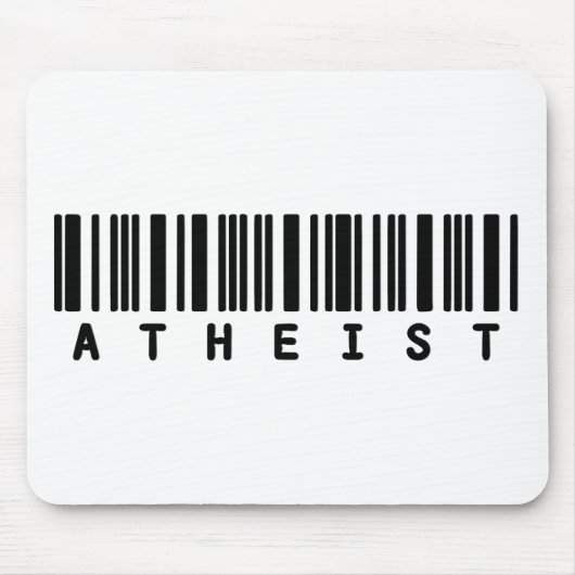 Atheistischer Bar-Code Mousepad (Vorne)