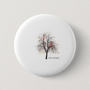 Atheistischer Baum Button