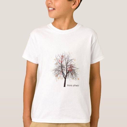 Atheistischer Baum T-Shirt (Vorderseite)