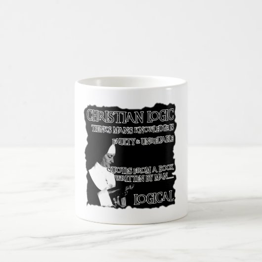 Atheistischer Humor Kaffeetasse (Mittel)