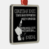 Atheistischer Humor Silbernes Ornament (Rechts)