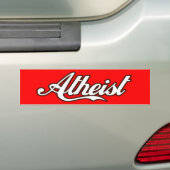 Atheistischer Retro Entwurf Autoaufkleber (Auf Auto)