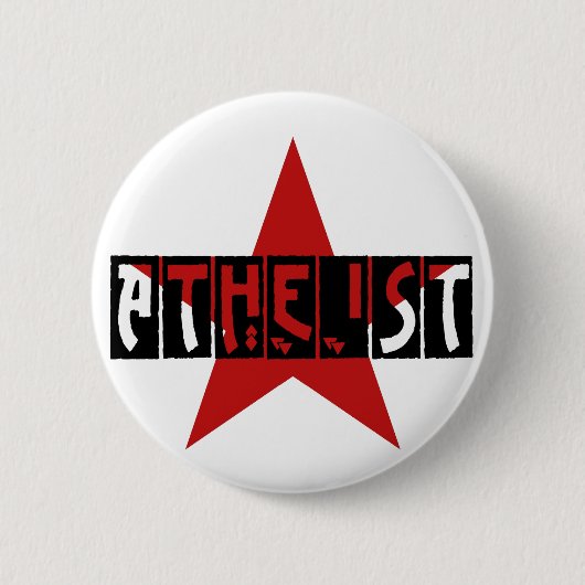 Atheistischer Stern Button (Vorderseite)
