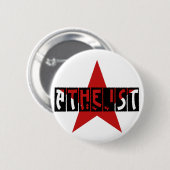 Atheistischer Stern Button (Vorne & Hinten)