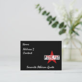 Atheistischer Stern Visitenkarte (Stehend Vorderseite)