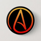 Atheistischer Symbol-Knopf Button (Vorderseite)