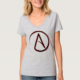 Atheistischer Symbol-Stern-T - Shirt für Frauen