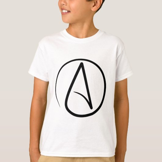 Atheistischer Symbol-T - Shirt (Vorderseite)