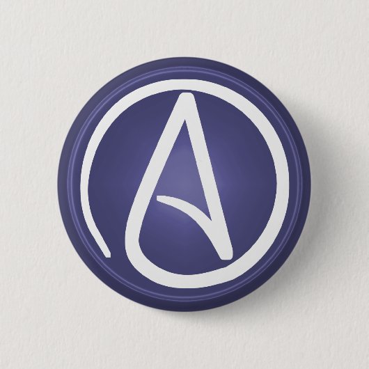 Atheistischer Symbolknopf Button (Vorderseite)
