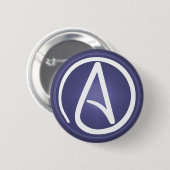 Atheistischer Symbolknopf Button (Vorne & Hinten)