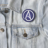 Atheistischer Symbolknopf Button (Beispiel)