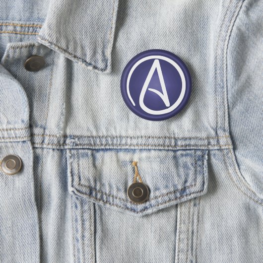 Atheistischer Symbolknopf Button (Beispiel)