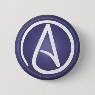Atheistischer Symbolknopf Button