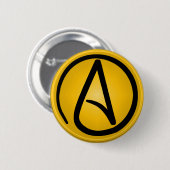 Atheistischer Symbolknopf Button (Vorne & Hinten)