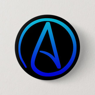 Atheistischer Symbolknopf Button