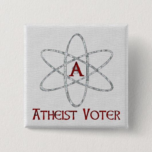 ATHEISTISCHER WÄHLER BUTTON (Vorderseite)
