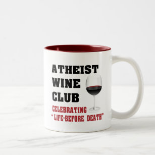 Atheistischer Weinverein Zweifarbige Tasse