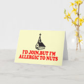 Atheistischer Witz Karte (Gelbe Blume)