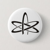 Atheistisches Atom Button (Vorderseite)