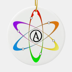 Atheistisches Atom-Symbol Keramikornament