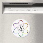 Atheistisches Atom Symbol Regenbogen Magnet (In Situ (Geschirrspüler))