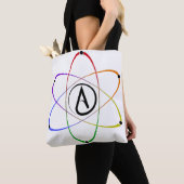 Atheistisches Atom Symbol Regenbogen Tasche (Von Nahem)